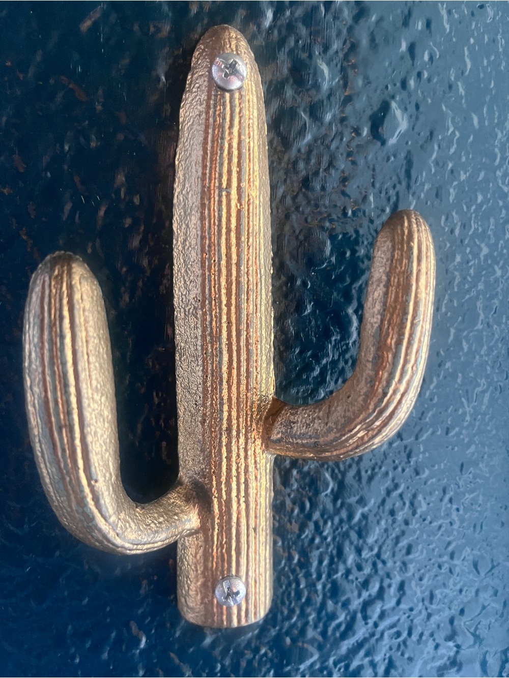 Gold Cactus Wall Hook
